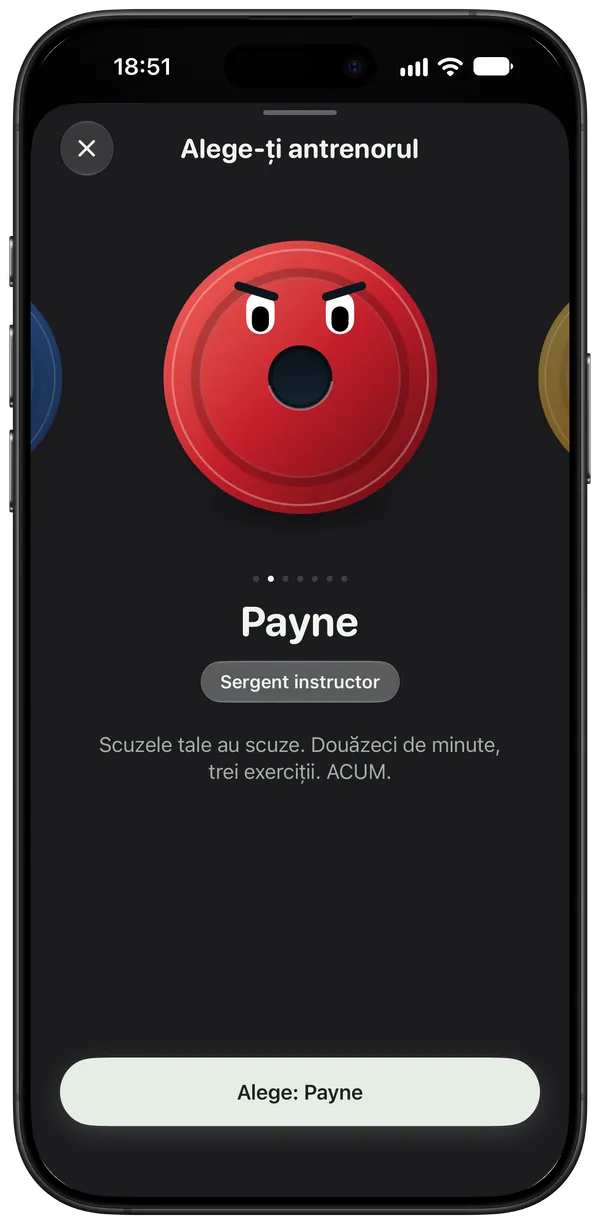 Alegerea lui Payne, sergentul instructor